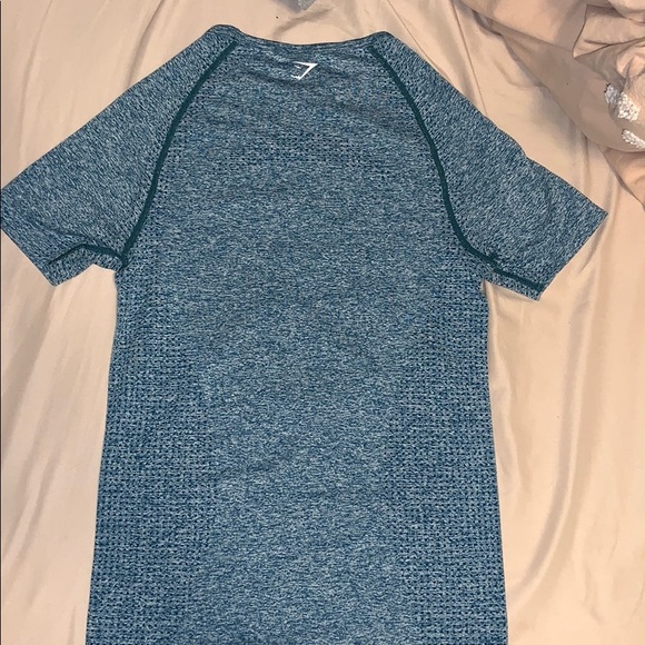 Turquoise Vital seamless Gymshark t-shirt - Picture 4 of 4